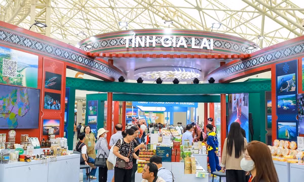 Ấn tượng gian hàng trưng bày, quảng bá sản phẩm đặc trưng, tiêu biểu của tỉnh Gia Lai