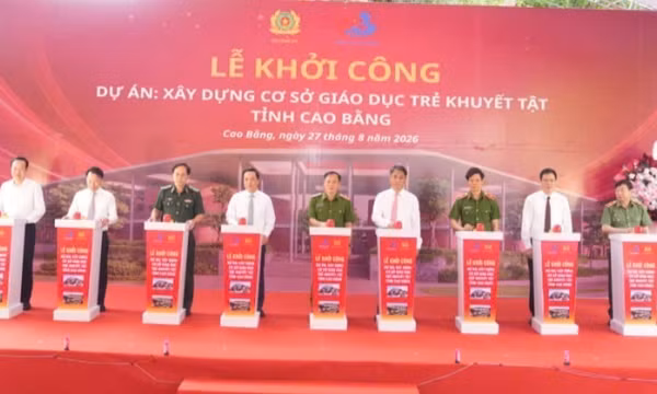 Khởi công xây dựng Cơ sở giáo dục trẻ khuyết tật 110 tỷ đồng