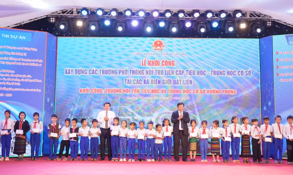 Quảng Trị khởi công xây trường nội trú 360 tỉ đồng ở khu vực biên giới