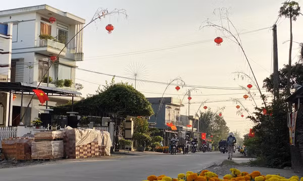 Gắn kết tình làng nghĩa xóm qua tục dựng cây nêu ngày Tết