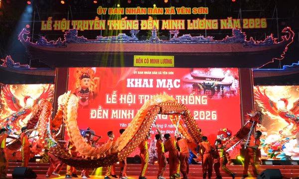 Khai hội truyền thống Đền Minh Lương