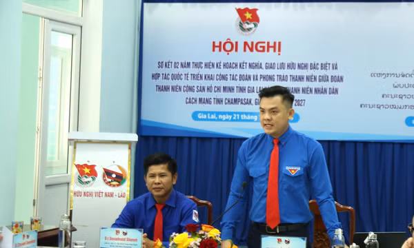 Thanh niên Gia Lai - Champasak tăng cường hợp tác, trao đổi kinh nghiệm phát triển sản xuất