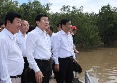 Chủ tịch nước Trương Tấn Sang thăm và làm việc tại Sóc Trăng ảnh 2