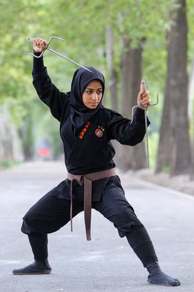 Nữ ninja Iran khổ luyện ảnh 5