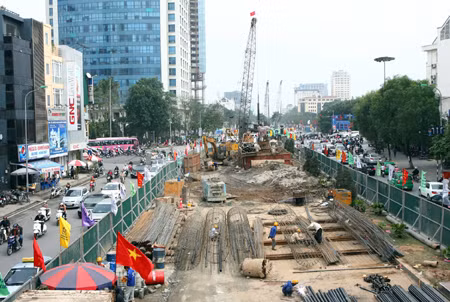Phân luồng nút giao thông Nguyễn Chí Thanh-Kim Mã ảnh 1