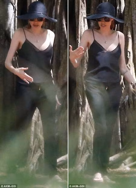 Angelina Jolie vẫn tự tin ‘khoe’ ngực ảnh 6