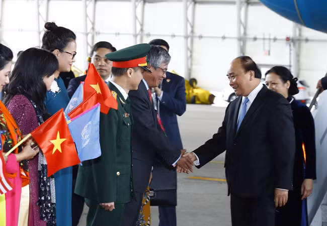 Những hình ảnh đầu tiên của Thủ tướng Nguyễn Xuân Phúc tại Hoa kỳ ảnh 2