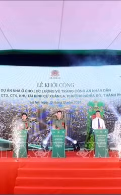Khởi công dự án nhà ở cho lực lượng Công an nhân dân