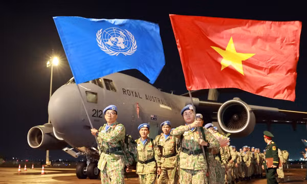 Người lính quân y Việt Nam trở về từ Phái bộ Nam Sudan.