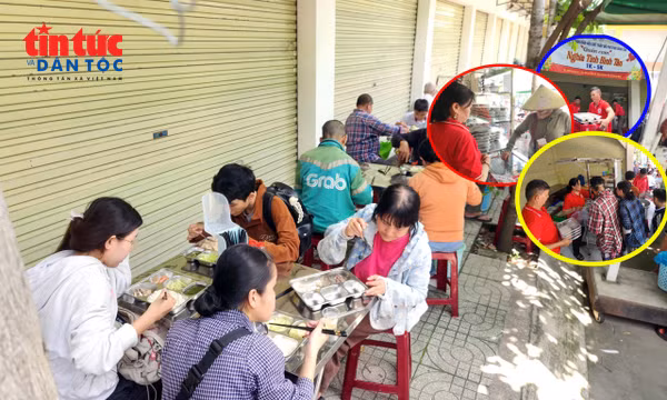 Quán cơm nghĩa tình, sẻ chia với người khó khăn ở phường Bình Tân (TP Hồ Chí Minh).