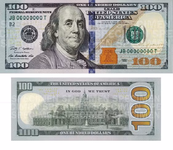 Mỹ lưu hành tờ 100 USD mới ảnh 1