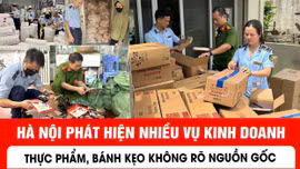 Hà Nội phát hiện nhiều vụ kinh doanh thực phẩm, bánh kẹo không rõ nguồn gốc