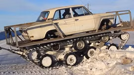 Khi ô tô Lada biến thành xe tăng