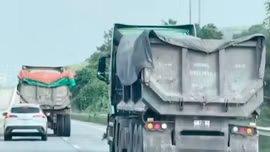 Khởi tố tài xế xe ben chèn ép ôtô con trên cao tốc