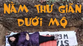 Trường đại học cho sinh viên thư giãn... dưới nấm mộ