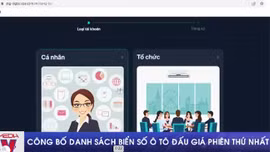 C﻿ông bố danh sách biển số ô tô đấu giá phiên thứ nhất