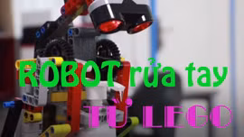 Robot rửa tay làm từ Lego