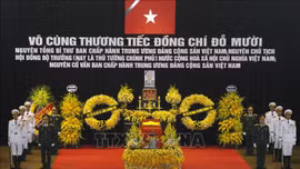 Lễ viếng nguyên Tổng Bí thư Đỗ Mười tại Nhà Tang lễ quốc gia số 5 Trần Thánh Tông, Hà Nội