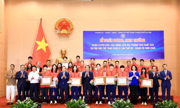 Vinh danh HLV, vận động viên đạt thành tích xuất sắc tại ASIAD 20