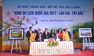 Phát hành bộ tem chào mừng "Năm du lịch quốc gia 2017 Lào Cai -Tây Bắc" 