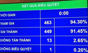 Quốc hội thông qua Nghị quyết về thu hồi đất dự án sân bay Long Thành