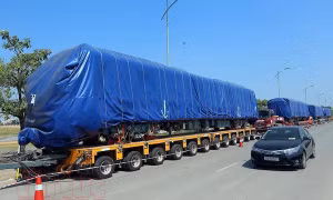 Cận cảnh các toa tàu đường sắt Cát Linh - Hà Đông đầu tiên