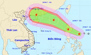 Xuất hiện bão Pakhar tại vùng biển Đông Nam Philippines