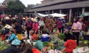Rau quả 'cây nhà lá vườn' tại chợ Tết quê