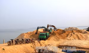 Giá cát 'dựng đứng' trên 100% khiến nhiều công trình chậm tiến độ