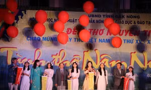 Ngày thơ Việt Nam sôi nổi tại các địa phương