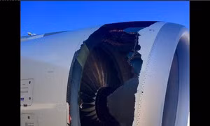 Cận cảnh lỗ hổng toang hoác buộc máy bay Airbus Trung Quốc hạ cánh khẩn ở Sydney