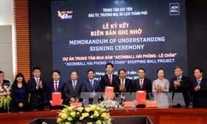 Ký biên bản ghi nhớ xây dựng Dự án Trung tâm mua sắm AeonMall Hải Phòng - Lê Chân