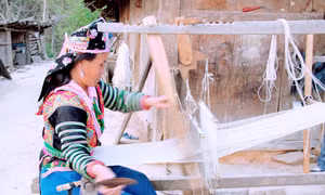 Gìn giữ nghề dệt vải lanh của đồng bào Mông