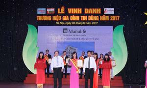 Manulife Việt Nam - 'Doanh nghiệp xuất sắc về chỉ số hài lòng khách hàng 2017'