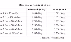 Từ 1/12, giá điện thay đổi như thế nào?
