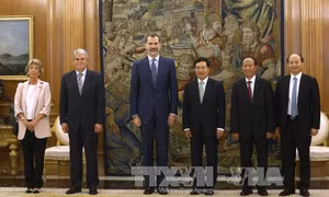Phó Thủ tướng Phạm Bình Minh hội kiến Nhà vua Tây Ban Nha Felipe VI 