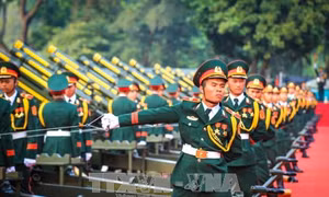 Nghi lễ bắn 21 phát đại bác chào mừng Tổng Bí thư, Chủ tịch Trung Quốc Tập Cận Bình