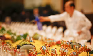 Yến tiệc trang nhã đãi quan khách dự Diễn đàn 'Vành đai và con đường'