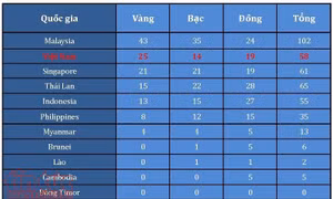 Bảng tổng sắp huy chương ngày 23/8: Làm nên 'cơn mưa vàng’, Việt Nam vươn lên thứ 2 toàn đoàn