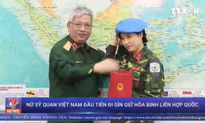 Nữ sĩ quan Việt Nam đầu tiên đi gìn giữ hòa bình Liên Hợp Quốc