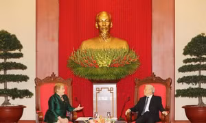 Tổng Bí thư Nguyễn Phú Trọng tiếp Tổng thống Cộng hòa Chile