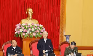 Tổng Bí thư dự phiên họp Ban Thường vụ Đảng ủy Công an Trung ương
