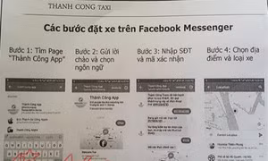 Lần đầu tiên có thể đặt taxi truyền thống qua mạng xã hội Facebook 