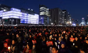 Biểu tình rầm rộ tại Seoul sau phán quyết phế truất bà Park Geun-hye 