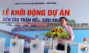 Khởi động bến tàu cao tốc Trần Đề đi Côn Đảo 