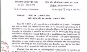 Tổng hội Y học đề nghị cho BS Hoàng Công Lương tại ngoại, phục vụ điều tra