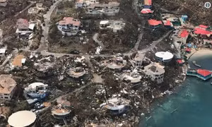Cận cảnh hòn đảo của tỷ phú Richard Branson bị bão Irma phá hủy tan hoang