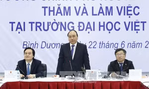 Thủ tướng Chính phủ Nguyễn Xuân Phúc thăm Đại học Việt Đức, tỉnh Bình Dương