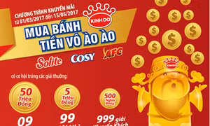 Mua bánh Kinh Đô, tiền vô ào ào
