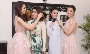 Thí sinh Miss Photo 2017 khoe đường cong quyến rũ với trang phục áo dài
